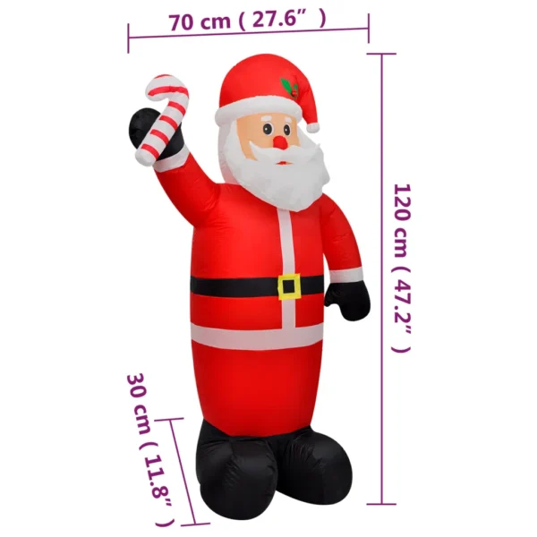 Aufblasbarer Weihnachtsmann LED 120 cm – Bild 5