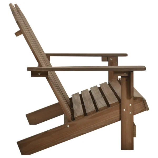 Gartenbank Adirondack Massivholz Tanne Braun – Bild 3