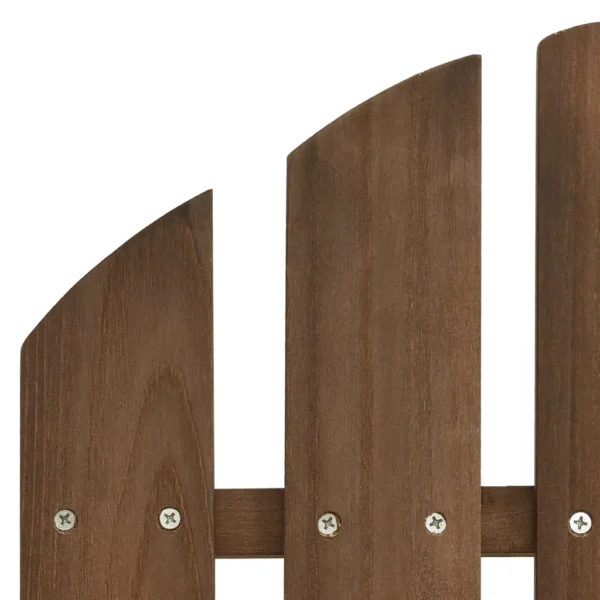 Gartenbank Adirondack Massivholz Tanne Braun – Bild 5