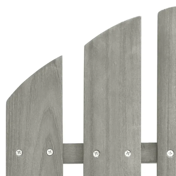 Gartenbank Adirondack Massivholz Tanne Grau – Bild 5