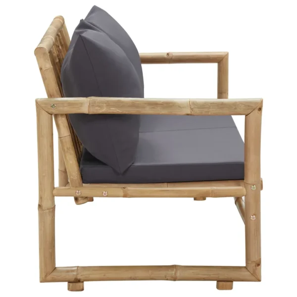 Gartenbank Bambus (115 cm) – Bild 3