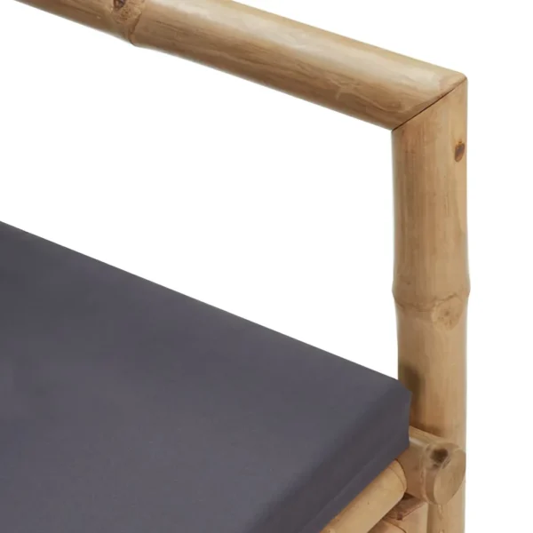 Gartenbank Bambus (115 cm) – Bild 7