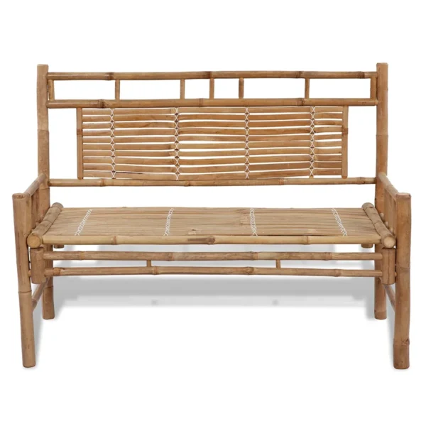 Gartenbank Bambus (120 cm) – Bild 2