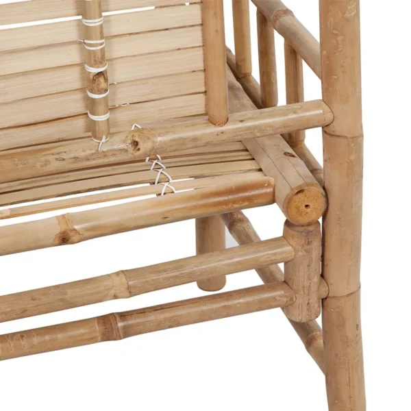 Gartenbank Bambus (120 cm) – Bild 3