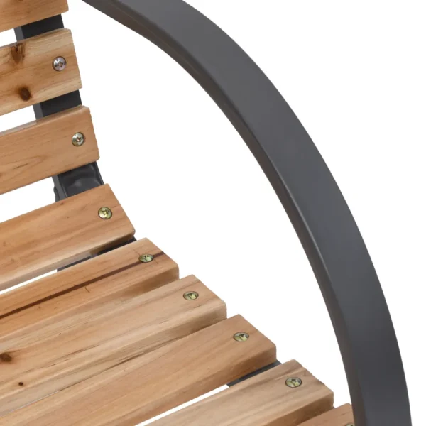 Gartenbank Holz und Eisen (120 cm) – Bild 7