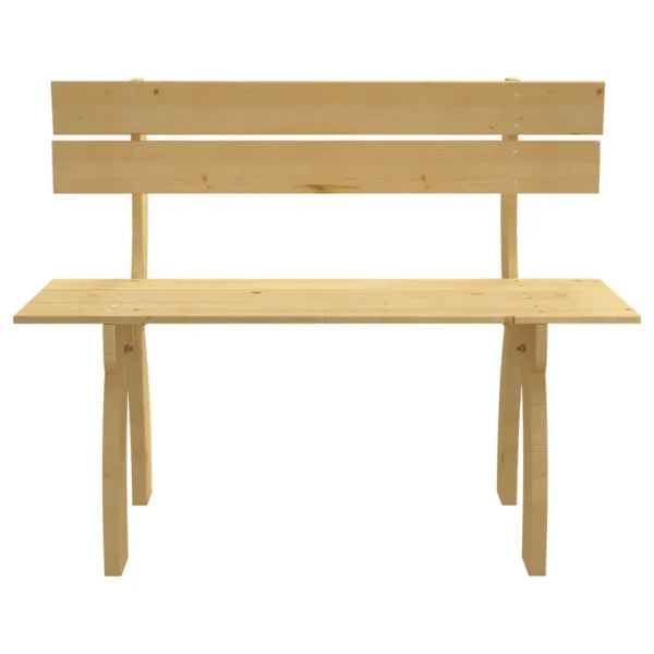 Gartenbank Kiefernholz Imprägniert (150 cm) – Bild 2
