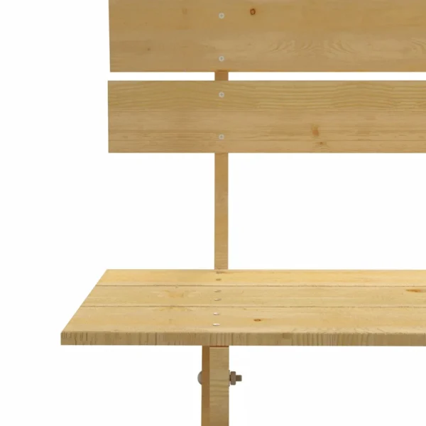 Gartenbank Kiefernholz Imprägniert (150 cm) – Bild 4