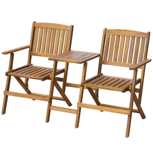 Gartenbank Klappbar Massivholz Akazie (140 cm)