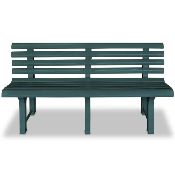Gartenbank Kunststoff Grün (145,5 cm) – Bild 2
