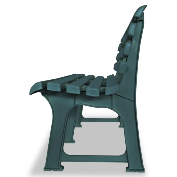 Gartenbank Kunststoff Grün (145,5 cm) – Bild 3
