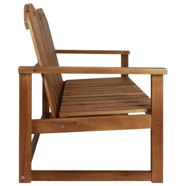 Gartenbank Massivholz Akazie (110 cm) – Bild 3