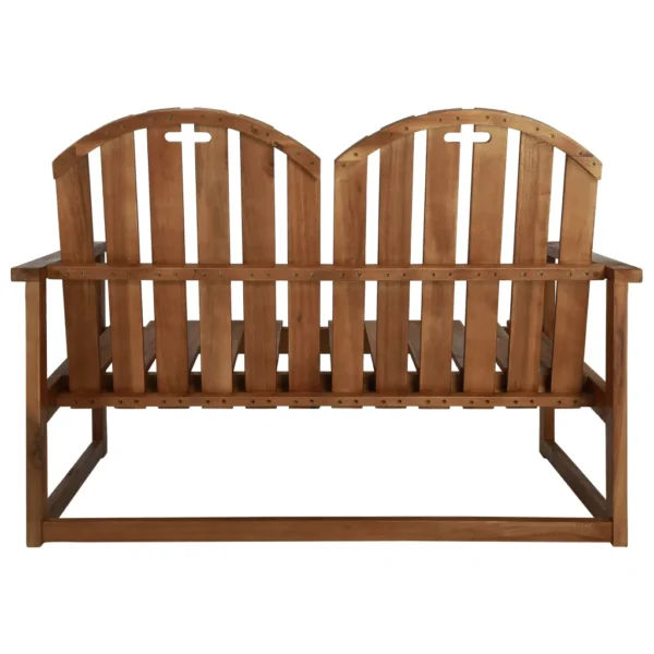 Gartenbank Massivholz Akazie (110 cm) – Bild 4