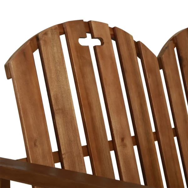 Gartenbank Massivholz Akazie (110 cm) – Bild 5