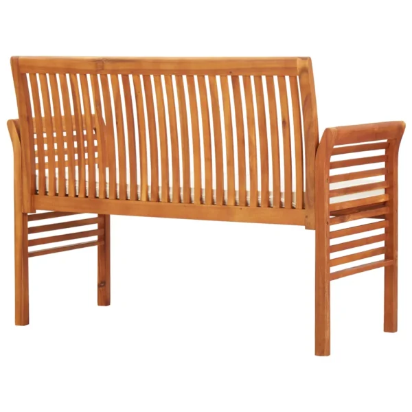 Gartenbank Massivholz Akazie (120 cm) – Bild 4