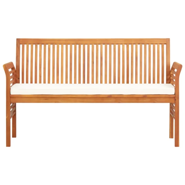 Gartenbank Massivholz Akazie (150 cm) – Bild 2