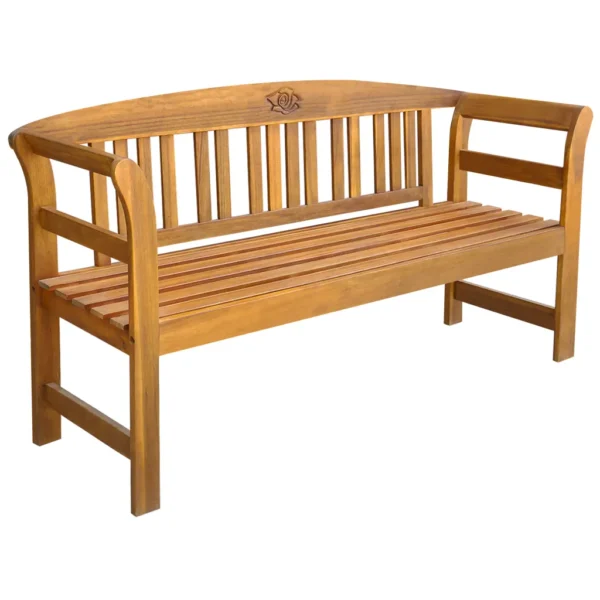 Gartenbank Massivholz Akazie (157 cm)