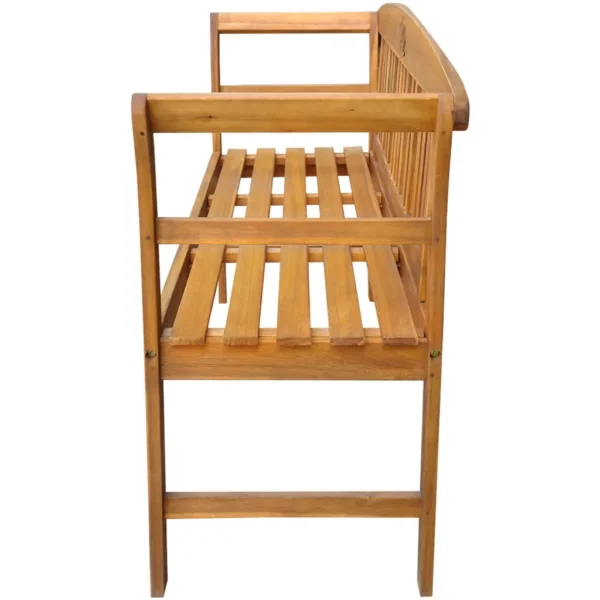 Gartenbank Massivholz Akazie (157 cm) – Bild 3
