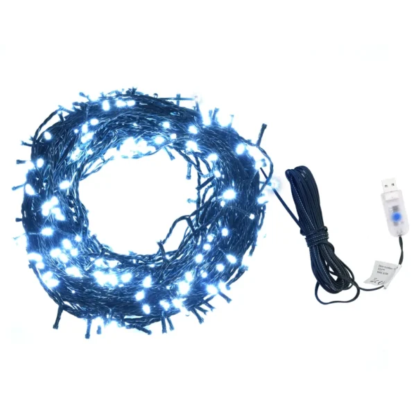 Lichterkette 400 LEDs Kaltweiß