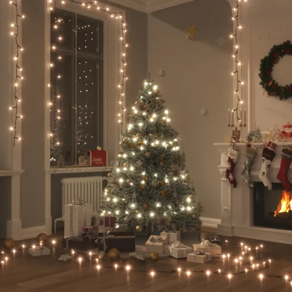 Lichterkette mit 600 LEDs Warmweiß