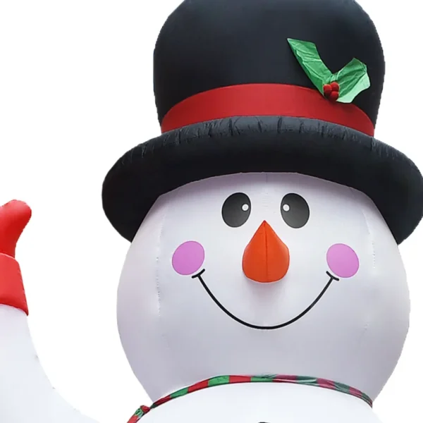 Aufblasbarer Schneemann mit LED – Bild 5