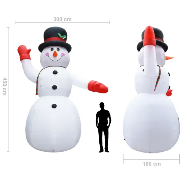 Aufblasbarer Schneemann mit LED – Bild 9