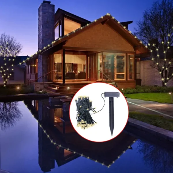 Solar-Lichterkette Warmweiß