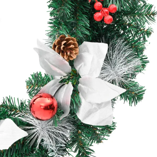Weihnachtskranz 60 cm Grün mit LED-Leuchten – Bild 5