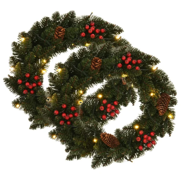 Weihnachtskranze mit Schmuck Grün 45 cm