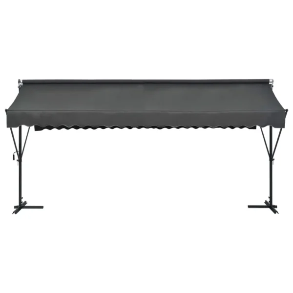 Freistehende Markise 500 x 300 cm Anthrazit – Bild 2