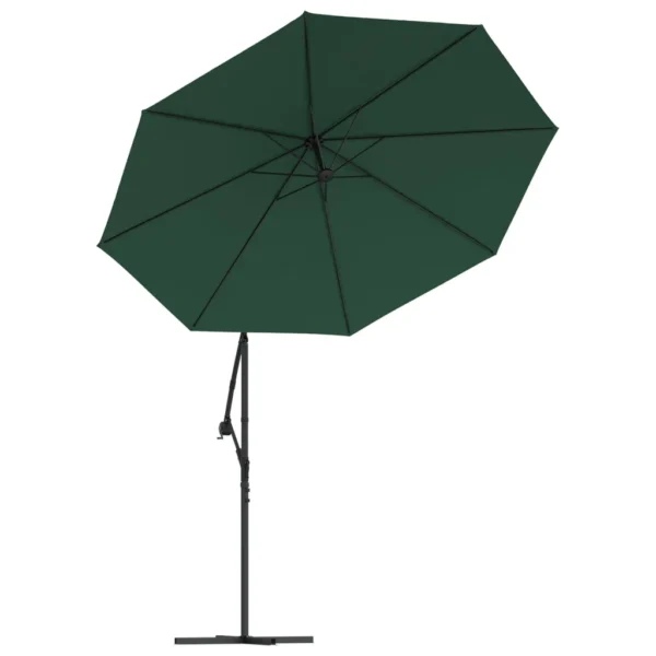 Sonnenschirm Ampel 300 cm Grün mit LED – Bild 4