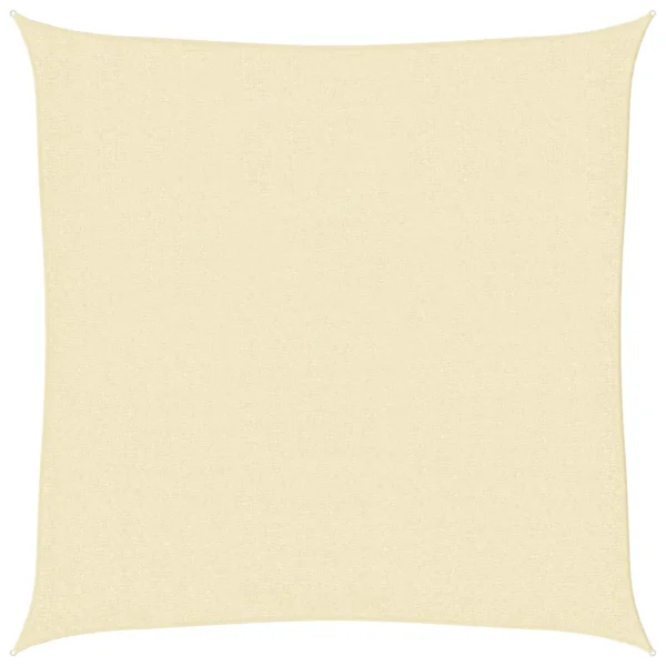 Sonnensegel Quadratisch 360 x 360 cm Creme