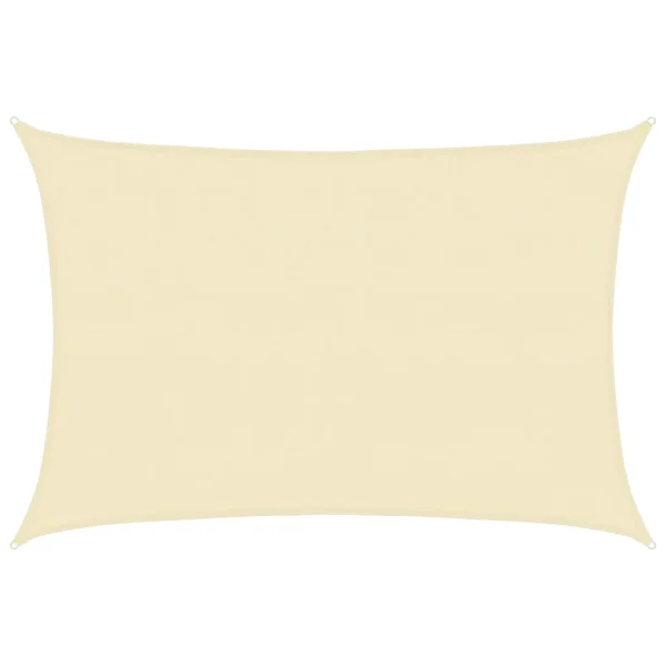 Sonnensegel Rechteckig 400 x 600 cm Creme
